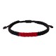 Bracelet handmade macrame bl-red  VRA00652