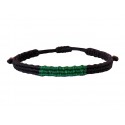 Ανδρικό χειροποίητο βραχιόλι macrame bl-green VRA00653