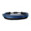 Handmade bracelet 5cords  4blue VRA00656