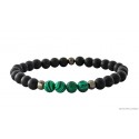 Bracelet Onyx & Malachite